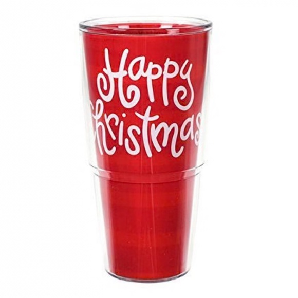 🎁NWT Coton Colors RETIRED Tervis Tumbler Happy Everything “HAPPY CHRISTMAS” Cup - Picture 2 of 2